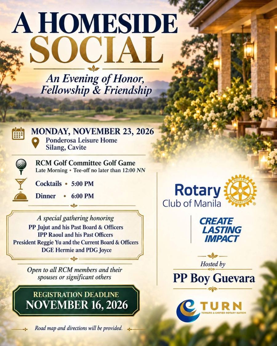 Event poster: A Special Homeside Social at Ponderosa