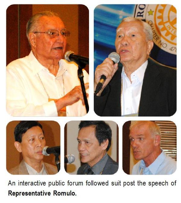 An interactive public forum followed suit post the speech of Representative Romulo.