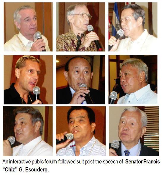An interactive public forum followed suit post the speech of Senator Francis "Chiz" G. Escudero.