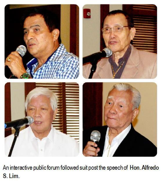 An interactive public forum followed suit post the speech of Hon. Alfredo S. Lim.
