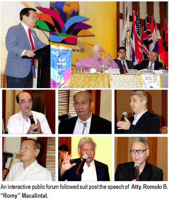 An interactive public forum followed suit post the speech of Atty. Romulo B. "Romy" Macalintal.