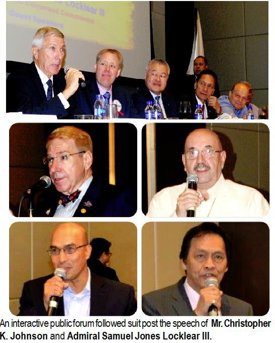 An interactive public forum followed suit post the speech of Mr. Christopher K. Johnson and Admiral Samuel Jones Locklear III.