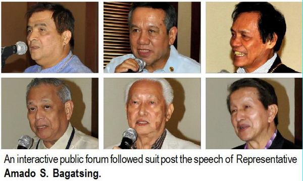An interactive public forum followed suit post the speech of Representative Amado S. Bagatsing.