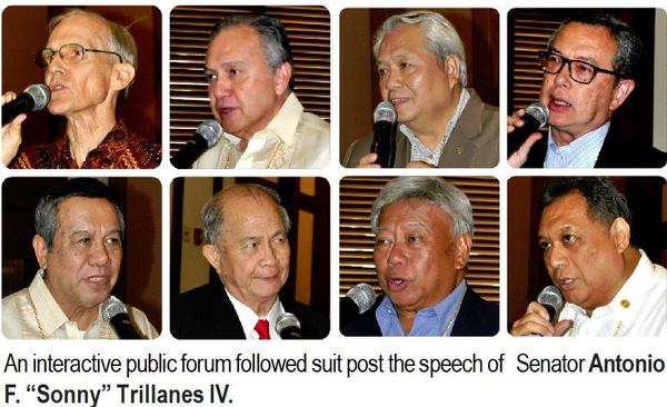An interactive public forum followed suit post the speech of Senator Antonio F. "Sonny" Trillanes IV.