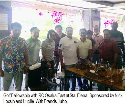 Golf Fellowship with RC Osaka East at Sta. Elena.