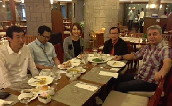 Dir. Susing Pineda hosted a dinner organized at Manila Polo Club with Dir. Issam Eldebs (Director in Charge of International Service Area) for Rotary Club of Daejeon Chung Soo delegation- PE “Kim” Myeong Nam, Past Sec. Im Namkyu Jin & Sec. Seejung Lee.