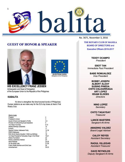Cover of Balita issue 3671