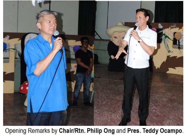 Opening Remarks by Chair/Rtn. Philip Ong and Pres. Teddy Ocampo.