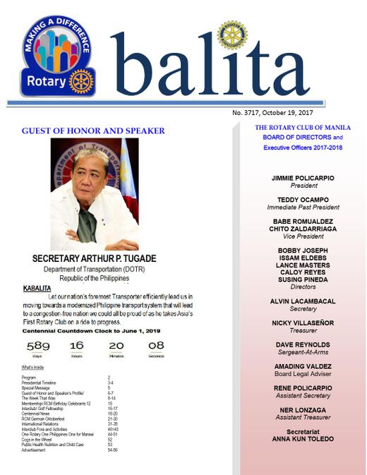 Cover of Balita issue 3717