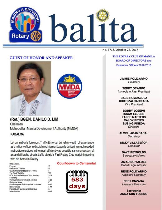 Cover of Balita issue 3718