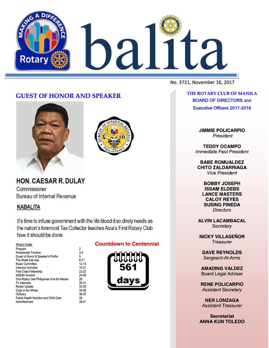 Balita issue 3721, PDF page 1