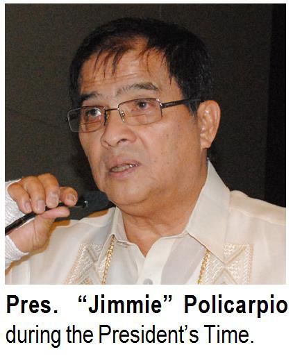 Pres. “Jimmie” Policarpio during the President's Time.