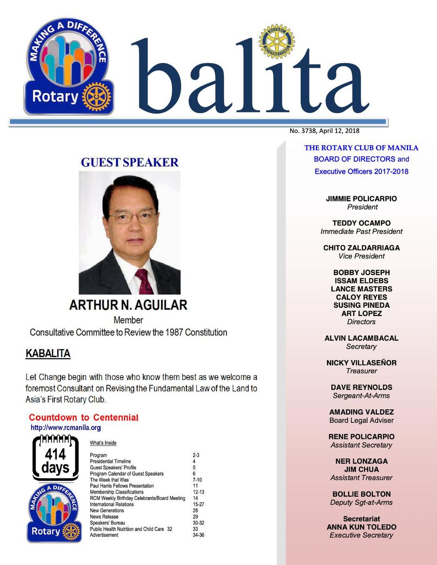 Balita issue 3738, PDF page 1