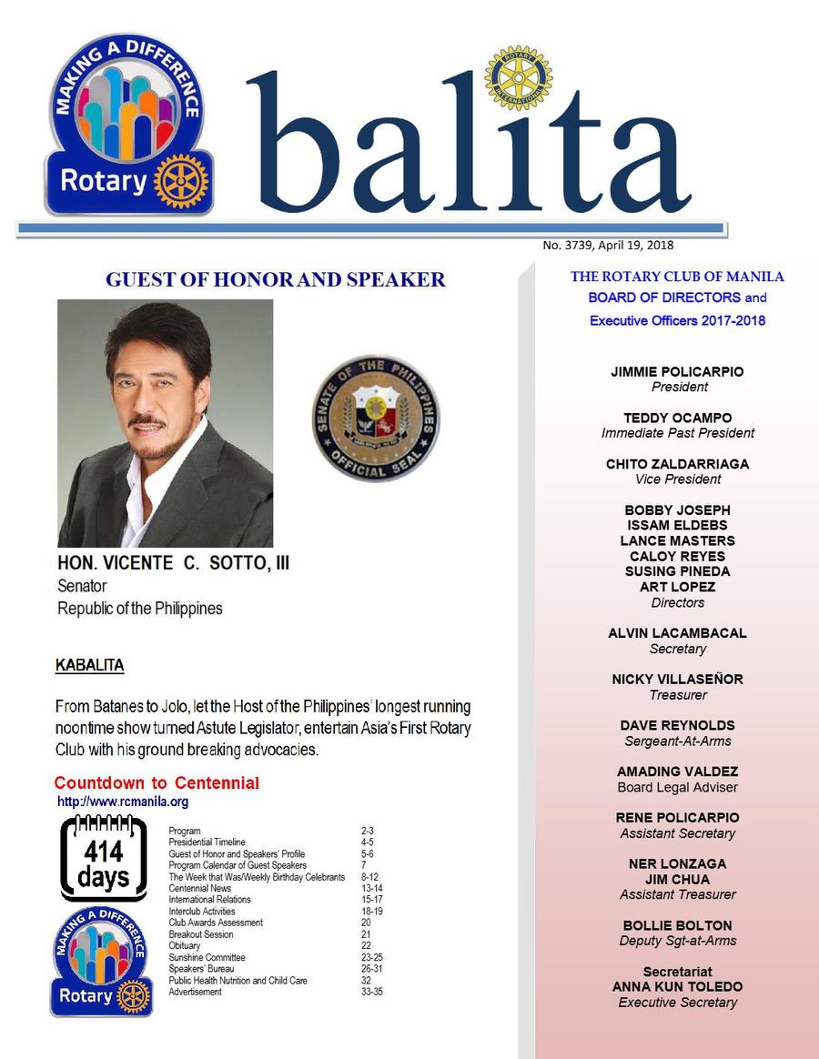 Balita issue 3739, PDF page 1