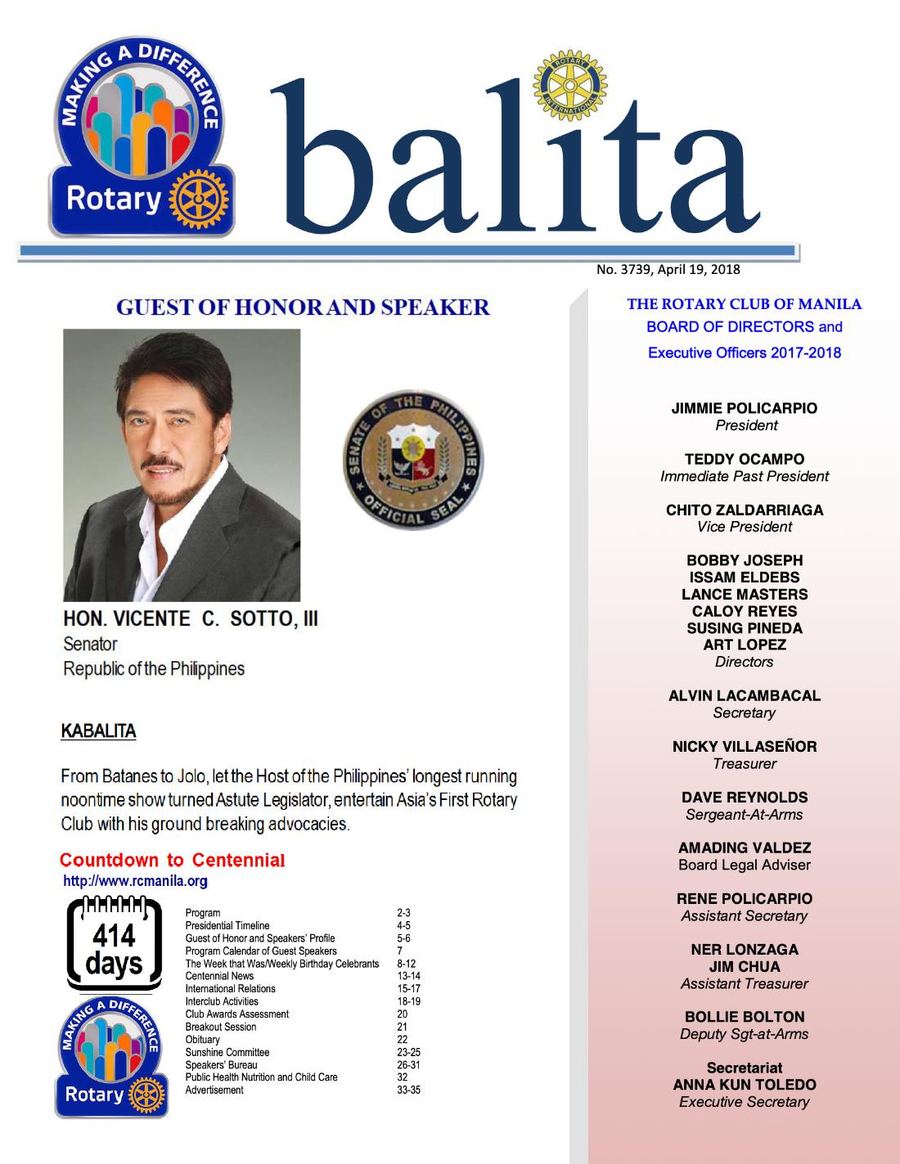 Balita issue 3739, PDF page 1