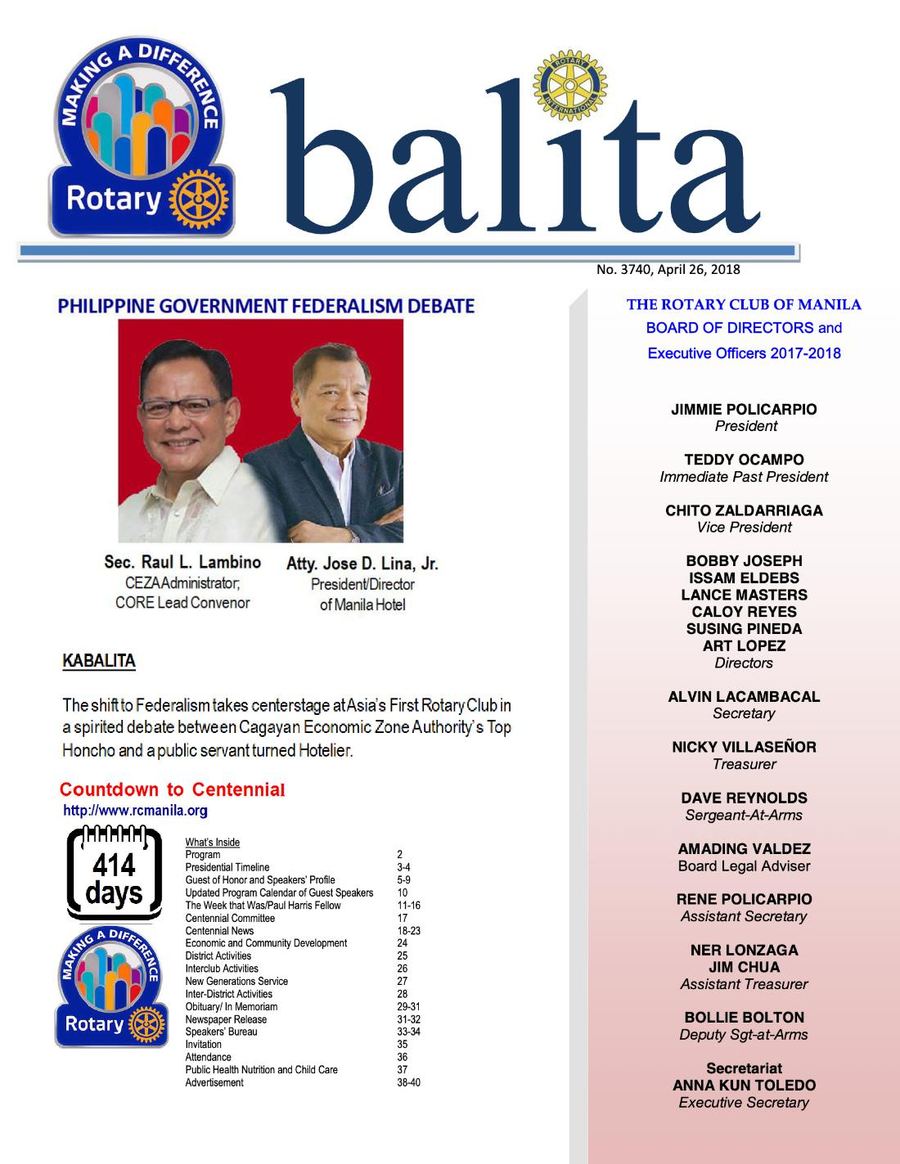Balita issue 3740, PDF page 1