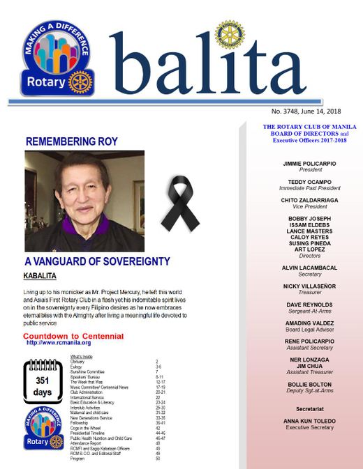 Cover of Balita issue 3748