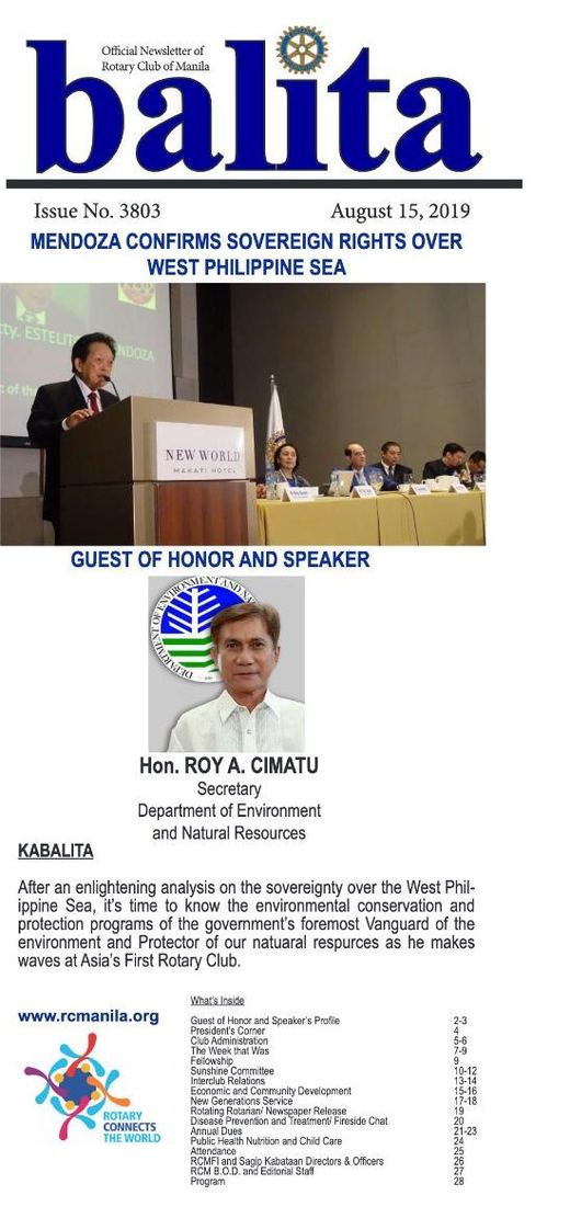 Cover of Balita issue 3803