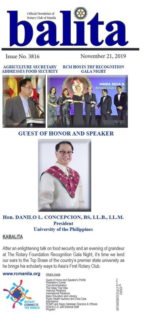 Cover of Balita issue 3816