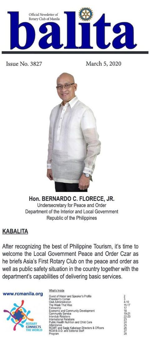 Cover of Balita issue 3827
