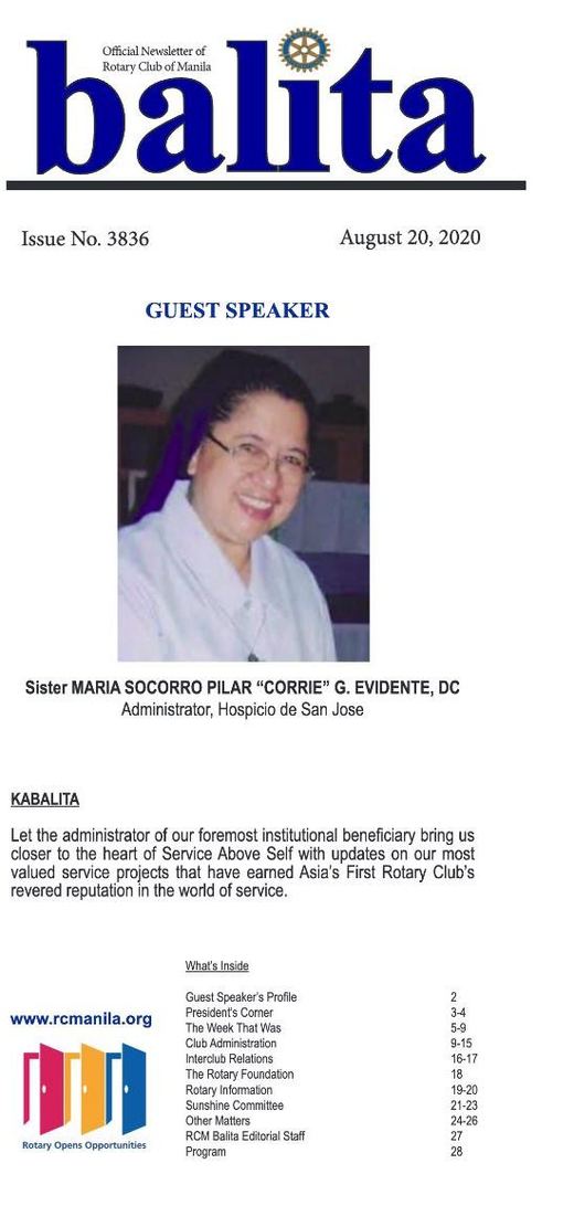 Cover of Balita issue 3836
