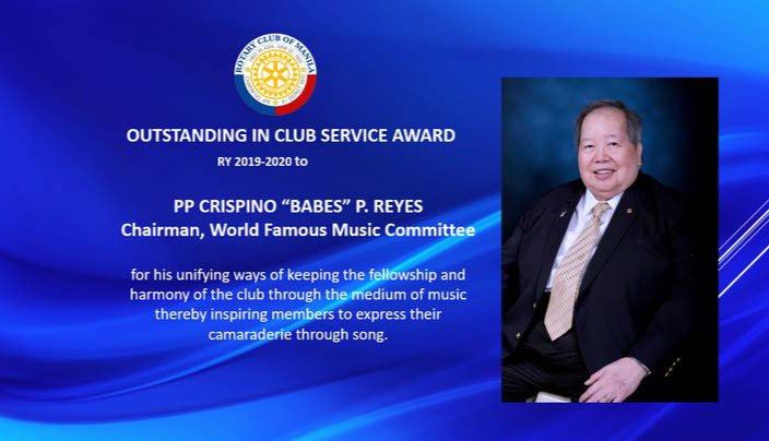 Club Awards for RY 2019-2020 and Quarterly Club Awards for RY 2020-2021