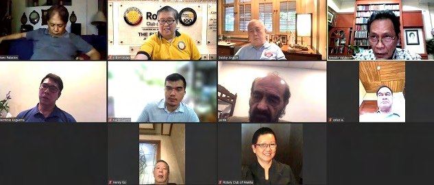 Board of Directors of the Rotary Club of Manila for RY 2020-2021 Holds 25th Special Meeting