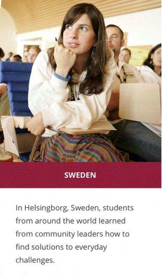 In Helsingborg, Sweden, students from around the world learned from community leaders how to find solutions to everyday challenges.