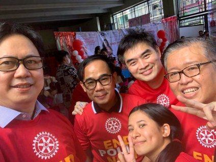 Sabayang Patak polio vaccination