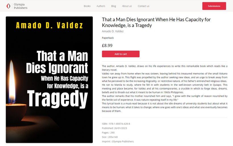 PD Amading Valdez Launches His Book