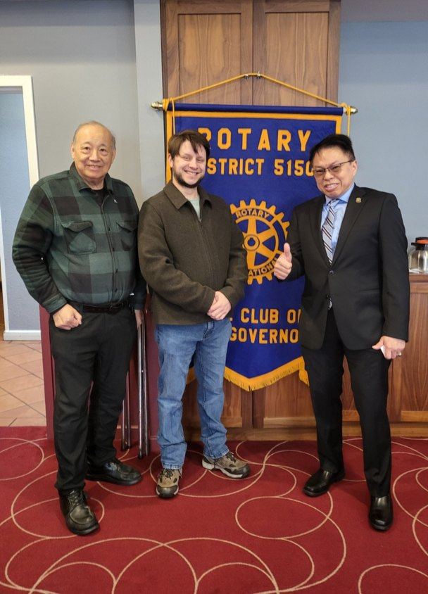 Flag Exchange with the Rotary Club of South San Francisco USA