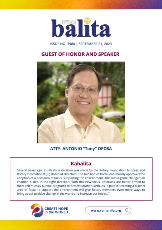 Cover of Balita issue 3980