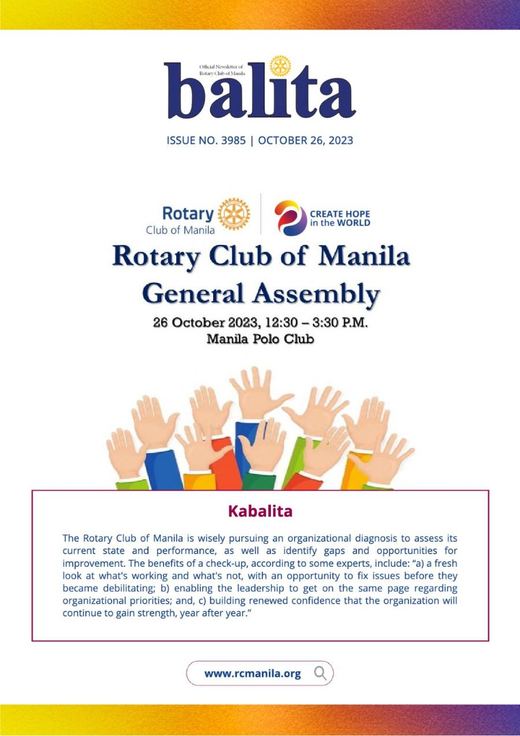 Cover of Balita issue 3985