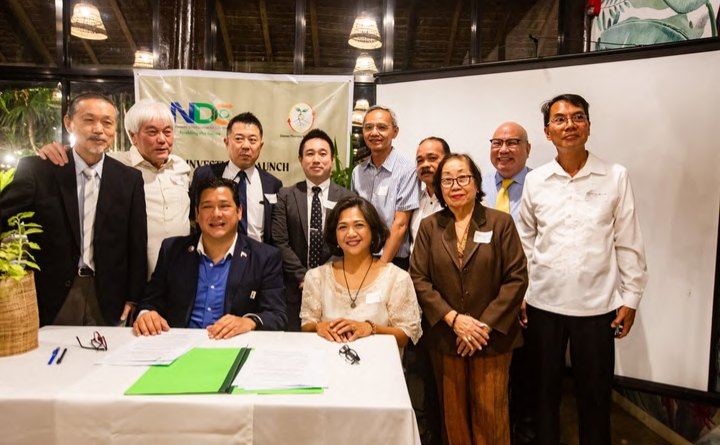 Left to right, standing: Masanori Sugiura (DTBC Director), Francis Estrada (DTBC Chairman of the Board), Yasuhiro Matsuzawa, Business (Development General Director & Board Member), Kiyonori Nakamura (Director for Overseas Development), Thaddeus Acuña (DTBC CFO), Rene Paraba (DTBC Director for Local Government Engagement), Mrs. Charita Puentespina (matriarch and shareholder), Jose Santillan (DTBC Financial Consultant), Atty. Hector Belisario (DTBC Corporate Secretary). Seated L to R: NDC GM Anton Mauricio, DTBC President Olive Puentespina.