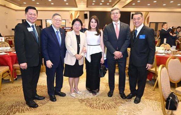 PDG Vince Carlos and DGN Hermie Esguerra attended the 46th Handover and 47th Induction Ceremonies of the Rotary Club of Bagumbayan-Manila last July 30, 2026 at the Century Seafood Restaurant in Malate, Manila. They are joined in the picture by DRFC PDG Ernie Choa, PDG Josie Ang, PDG Joyce Ambray and PDG Robert Koa.