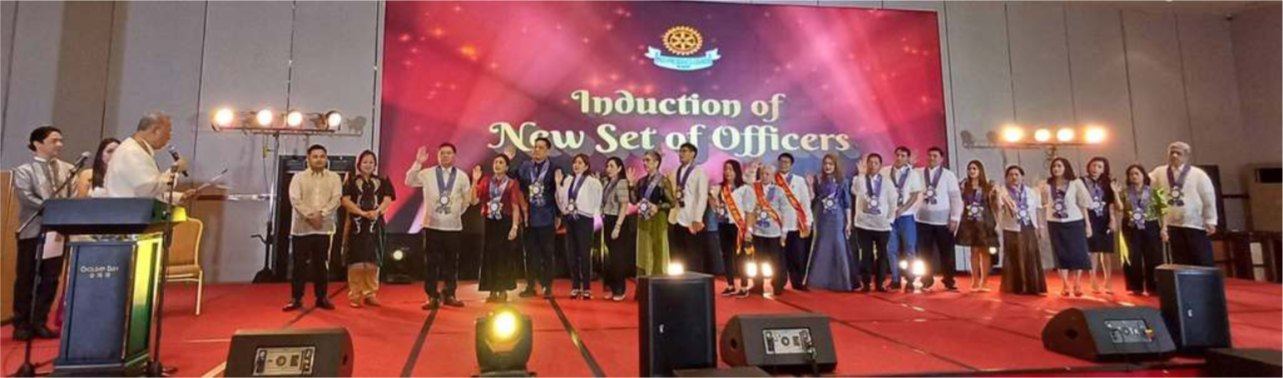 PDG Rudy Bediones inducted the new set of officers of the Past Presidents Council of Rotary District 3810.