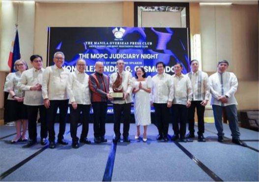 A RARE EVENT. Nine Supreme Court justices, led by the Chief Justice, Alexander Gesmundo, including an entire SC division, attended the MOPC Judiciary Night.