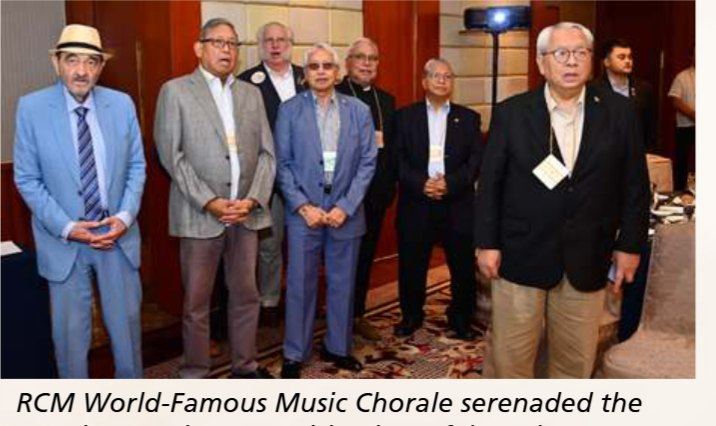 RCM World-Famous Music Chorale serenaded the members and guests with a heartfelt Welcome Song.