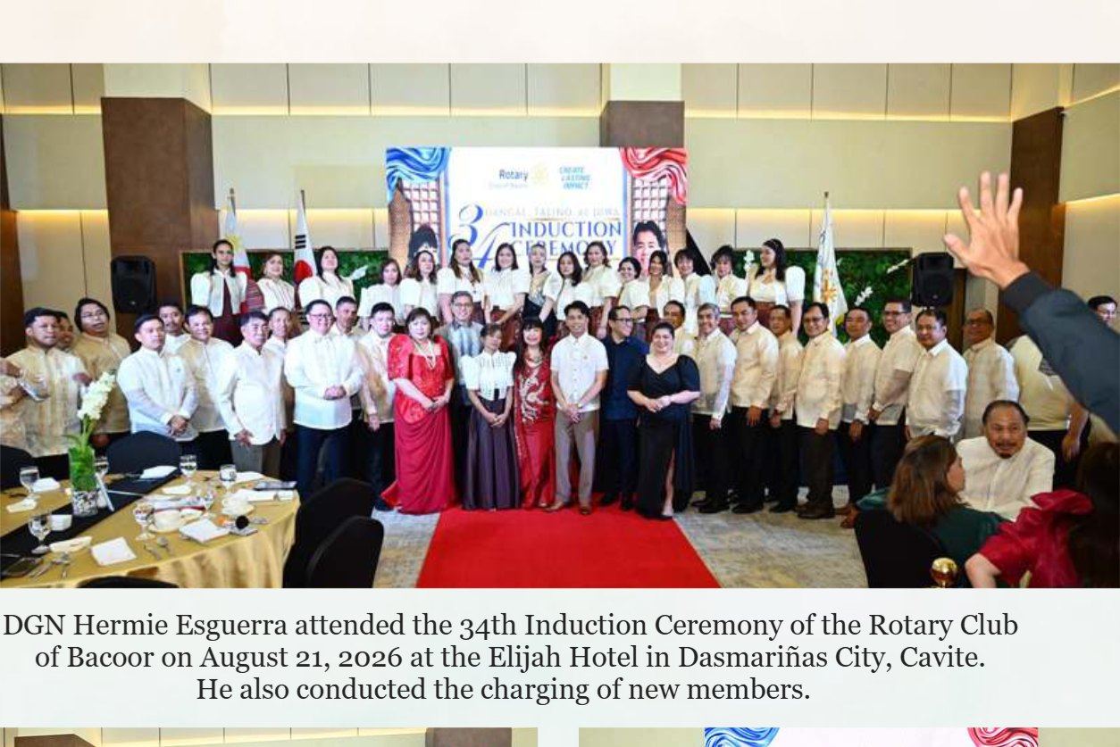 34th Induction Ceremony of the Rotary Club of Bacoor