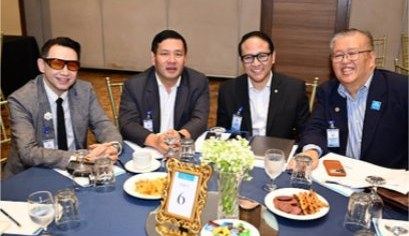 The Rotary District 3810 RY 2027-2028 Team of DGE Jun Pasion, IDSG Mark Eugene Tan, ICOS Richard Tan and Public Image ISDG Albert S. Alday