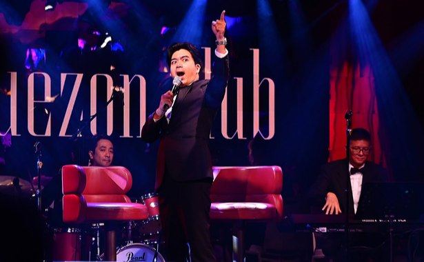 With a hand raised and an expression full of theatrical energy, David Ezra commands the stage during our "Timeless Duets" fellowship at the Quezon Club, Solaire North. His performances brought both the romance and exuberance of familiar standards to life, from the tenderness of "The Way You Look Tonight" to the spirited sweep of "New York, New York."