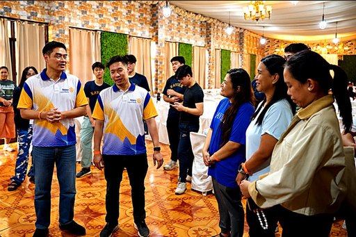 President Reggie Yu sharing the Rotary Club of Manila's legacy and community programs with Xavier School faculty during our post-event luncheon, following the October 3, 2026 tree-planting activity at Ipo Dam.