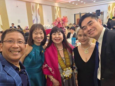 President Reggie Yu with fellow Impact Creating Presidents at the Rotary Club of Pasay Eco City Induction