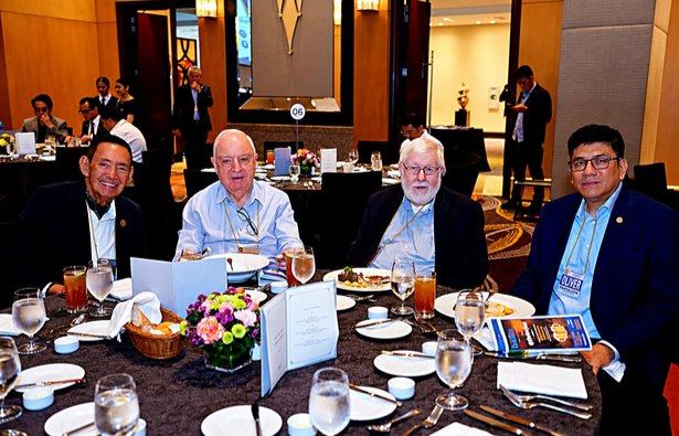 Good company brings its own warmth to the table. Rotarians and guests share a moment during the Rotary Club of Manila's 14th Weekly Membership Meeting. Amid the luncheon setting, smiles and conversation reflect the fellowship that sustains Rotary's work across generations and borders.