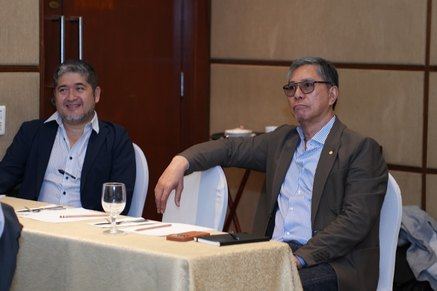 Mr. Ronald Ko, seated beside DGN Hermie Esguerra