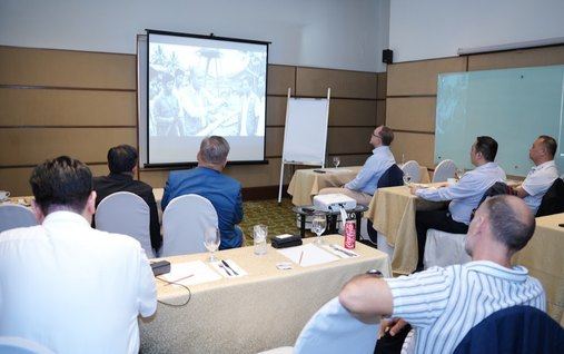 A video highlighting the milestones of the Rotary Club of Manila's 107-year history was presented.