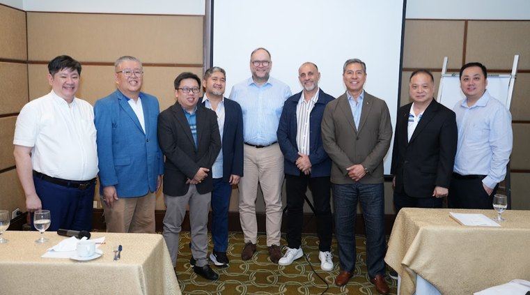 A post-event photo of the Rotary Information session. From left: President-elect/Director of Membership Teddy Kalaw, Director-elect/Club Secretary Albert Alday, Atty. Sid Barrios, Mr. Ronald Ko, Dr. Christian Scheld, SAA Nagi Zeitoui, DGN Hermie Esguerra, Mr. Henry Kho, and Mr. Jameson Chua