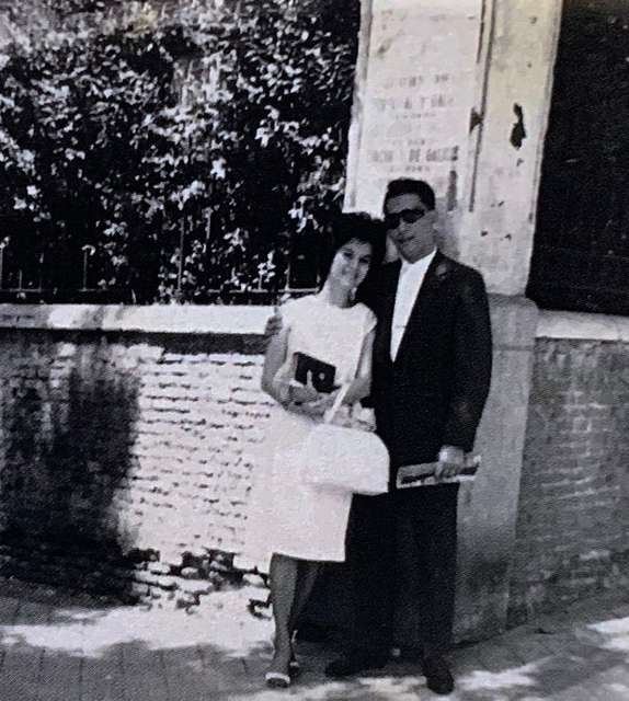 Pre-wedding photograph of Bert and Lovely Romulo. During the Semana Filipina Celebration in Madrid, Bert met his future wife, Rosie Lovely Tecson, at the Colegio Mayor de Guadalupe. Lovely was then in Spain to trace the journey and movements of her maternal grandfather, Dr. Pio Valenzuela, the noted revolutionary, physician, and close associate of Andres Bonifacio — an intellectual and personal pilgrimage that would unexpectedly lead to a lifelong partnership.