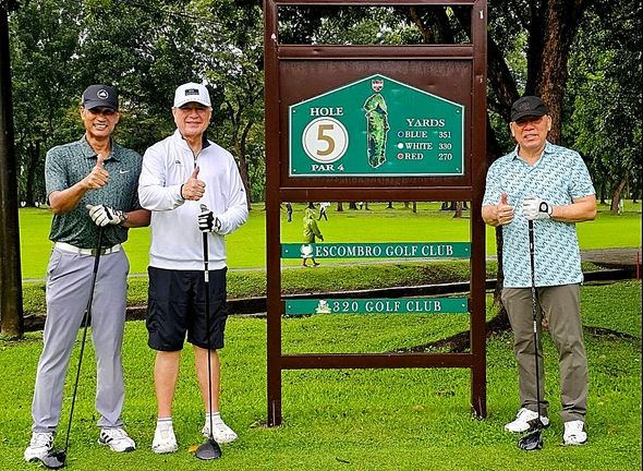 Former DILG Secretary Raffy enjoys a round of golf with friends at the Escombro Golf Club. The gathering offered a welcome moment of camaraderie and relaxation, reflecting the enduring friendships and shared leisure pursuits that balance the demands of public service and civic leadership.
