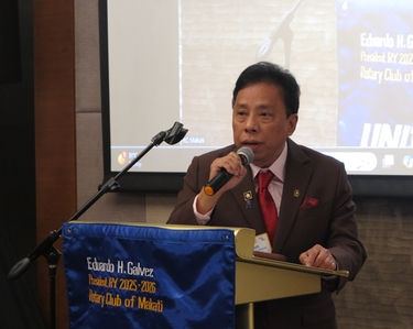 District Secretary Louie Asioche introduced the Guest of Honor and Speaker.